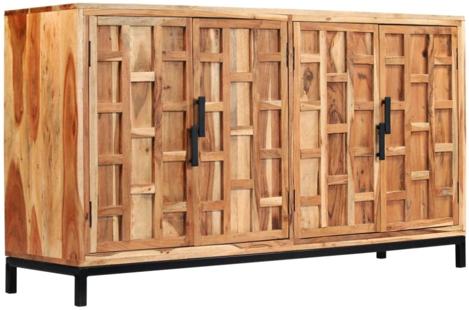 vidaXL Sideboard Massivholz Akazie 145x40x80 cm 246134 Bild 1
