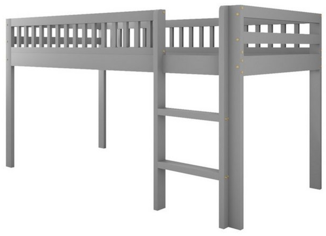 autolock Kinderbett Kinderbett,Hochbett,Massivholzbett mit Lattenrost,Sicherheitsleiter Bild 1