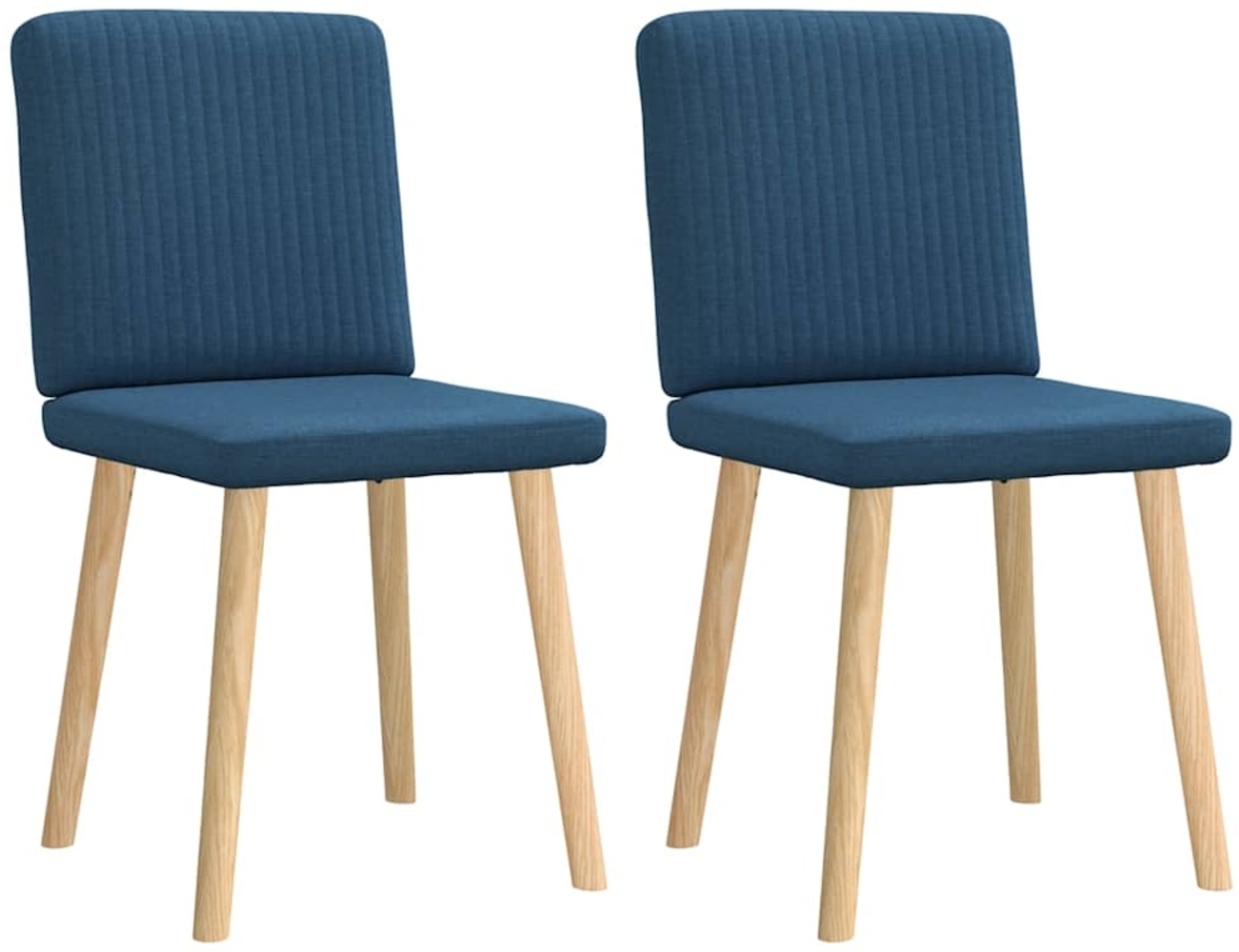 vidaXL Esszimmerstühle 2 Stk. Blau Stoff 4101205 Bild 1