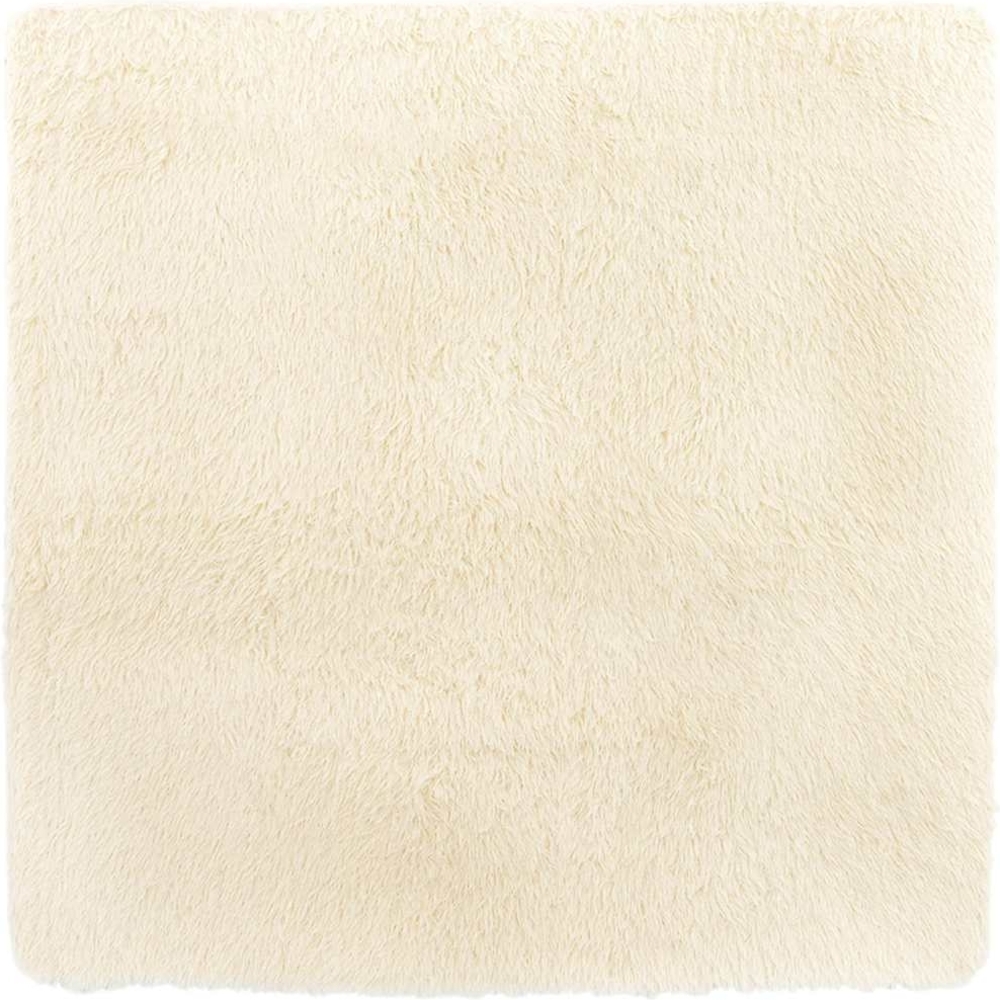 vidaXL Teppich Shaggy Hochflor NAVARRA Creme 160x160 cm Polyester 4102871 Bild 1
