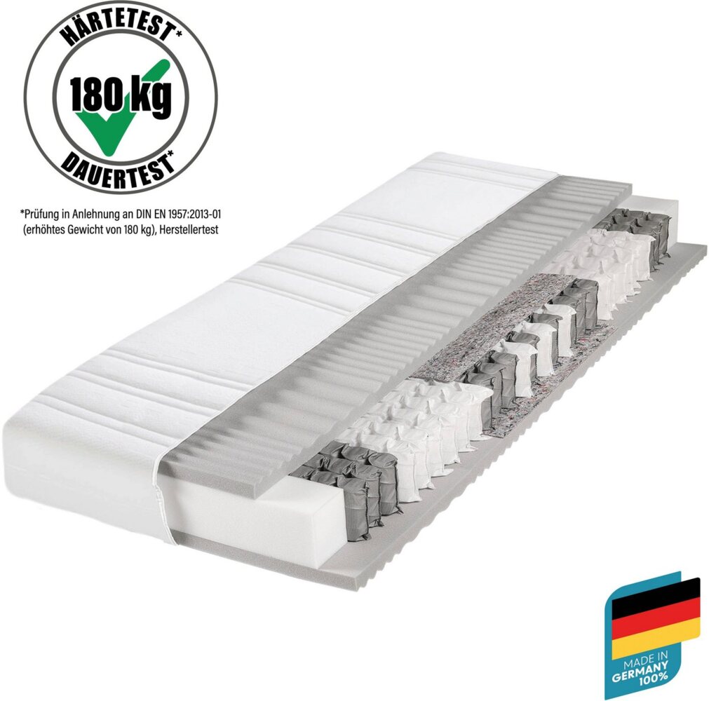 Taschenfederkernmatratze BodyMax, Beco, 22 cm hoch, komfortable Matratze in 90x200, 140x200 cm und weiteren Größen Bild 1