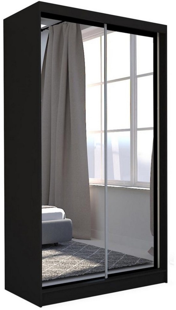 Beautysofa Schiebetürenschrank DEBRA II mit Schubladen, Spiegeln und Kleiderstange Bild 1
