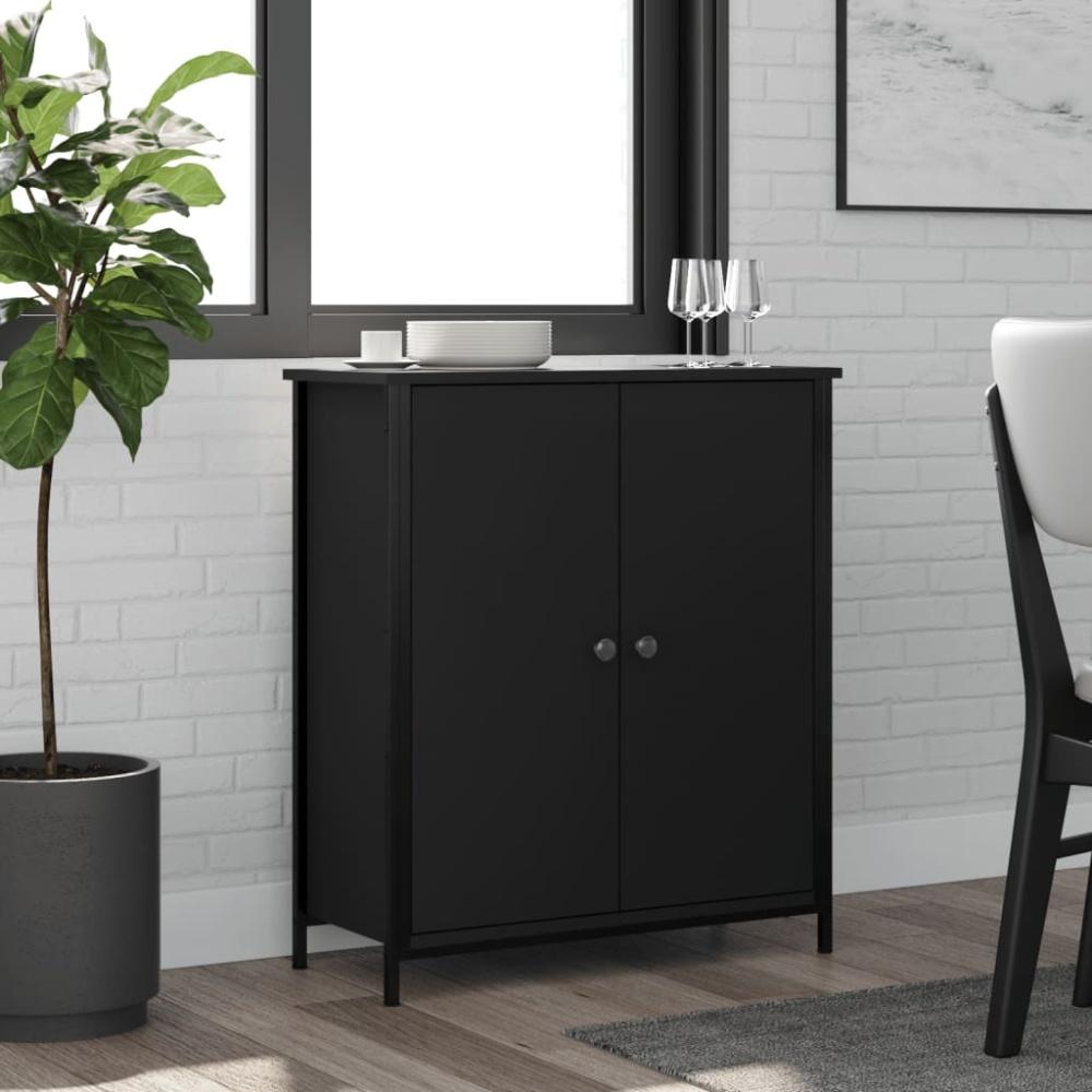 vidaXL Sideboard Schwarz 70x30x80 cm Holzwerkstoff 835534 Bild 1