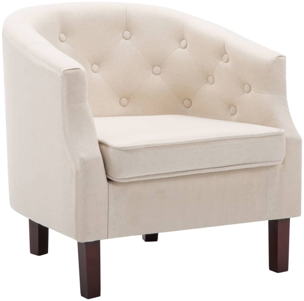 vidaXL Sessel Beige Stoff 247002 Bild 1