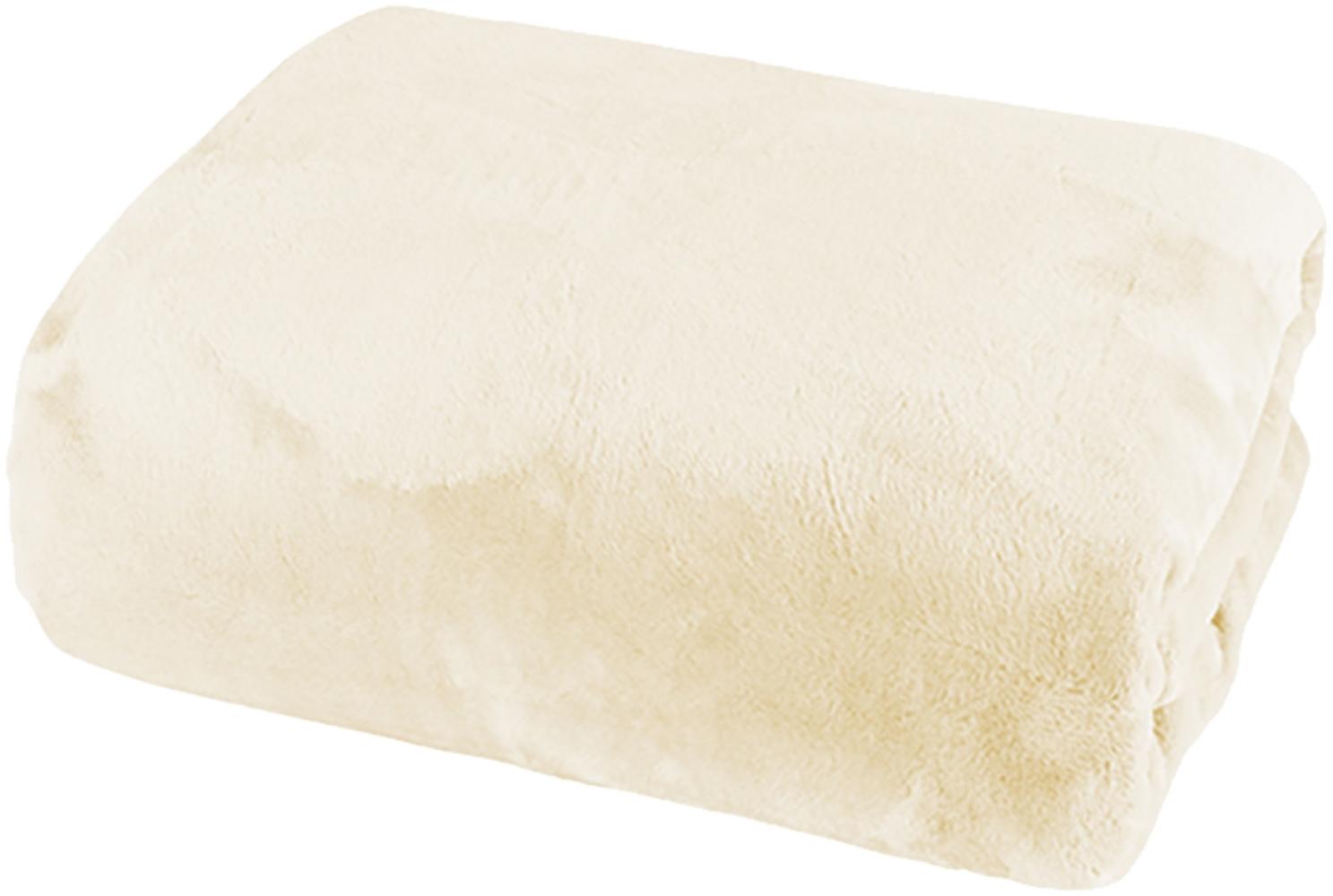 Cashmere Touch Spannbetttuch Betttuch Bettlaken 150x200cm Creme Bild 1