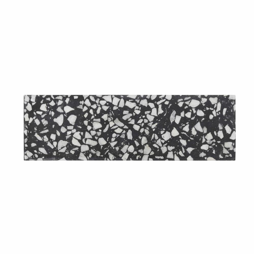 ASA Selection Terrazzo Platte, Servierplatte, Käseplatte, Terrazzoplatte, Anthrazit Matt, 9x30 cm, 6220219 Bild 1