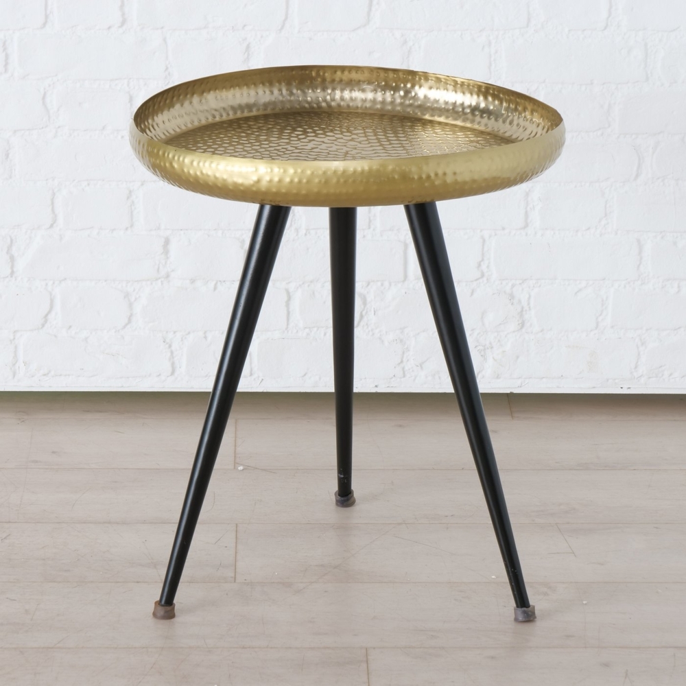 Boltze Shinah Tisch Eisen gold 43 cm Bild 1