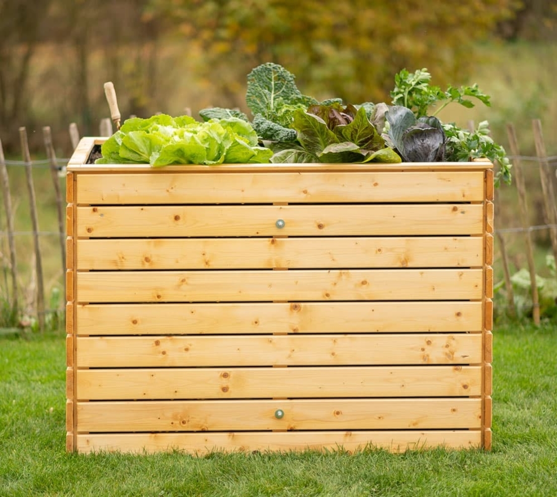 Westmann Holz Hochbeet Asket L | Natur | 130x70x90 Bild 1