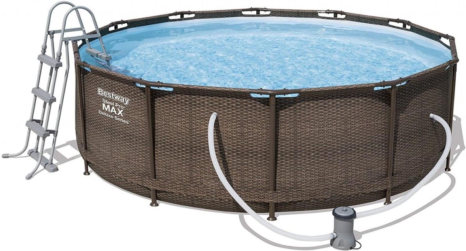 Bestway Steel Pro Pool Set 366x100 Rattan 56709 Bild 1