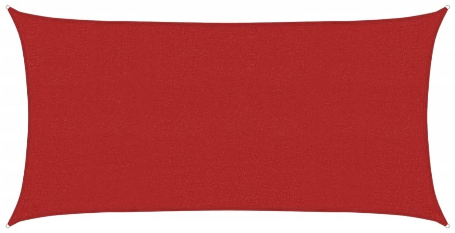 vidaXL Sonnensegel 160 g/m² Rot 2x3,5 m HDPE 311613 Bild 1
