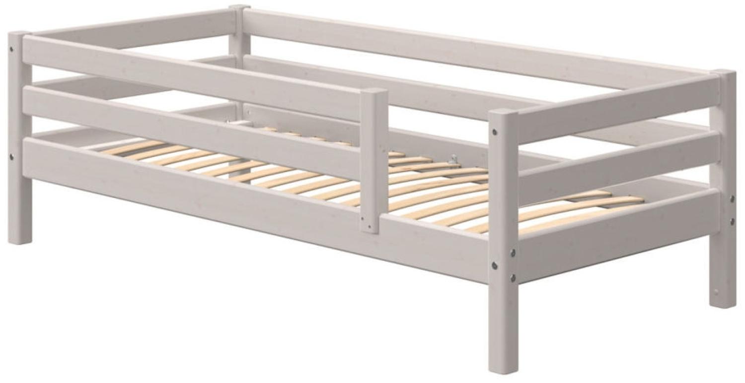 Flexa Einzelbett 90x200 Sicherung vo+hi grau Bild 1