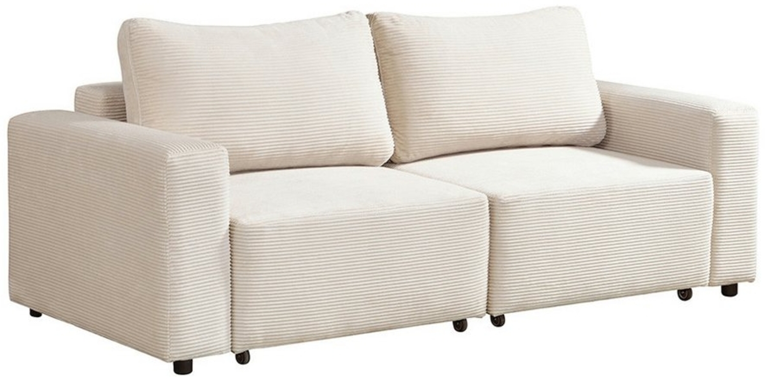 HOME DELUXE Modulares Schlafsofa VINA Beige - 210 x 92 cm Bild 1