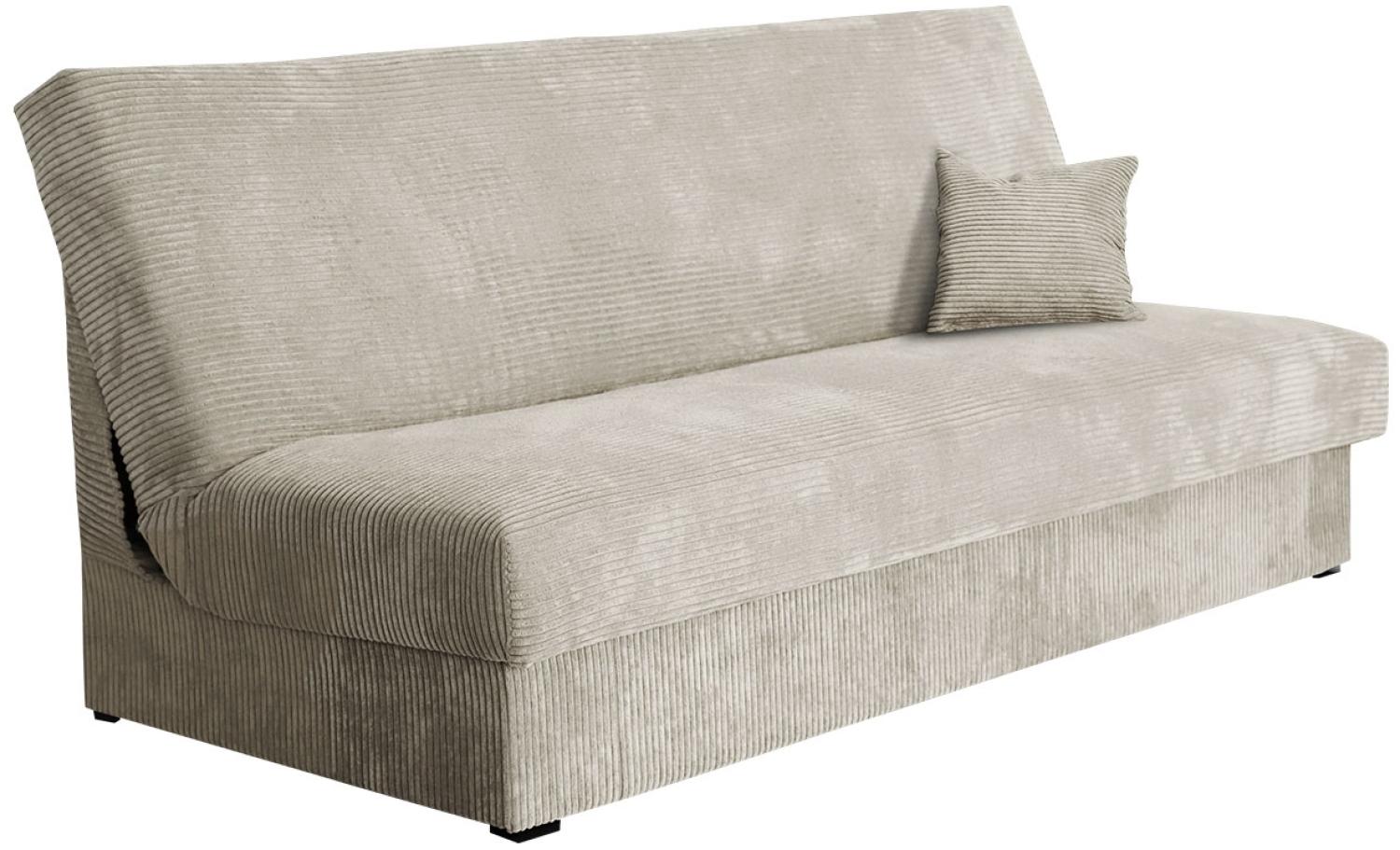 Schlafsofa Adela Mini Cord (Farbe: Poso 01) Bild 1