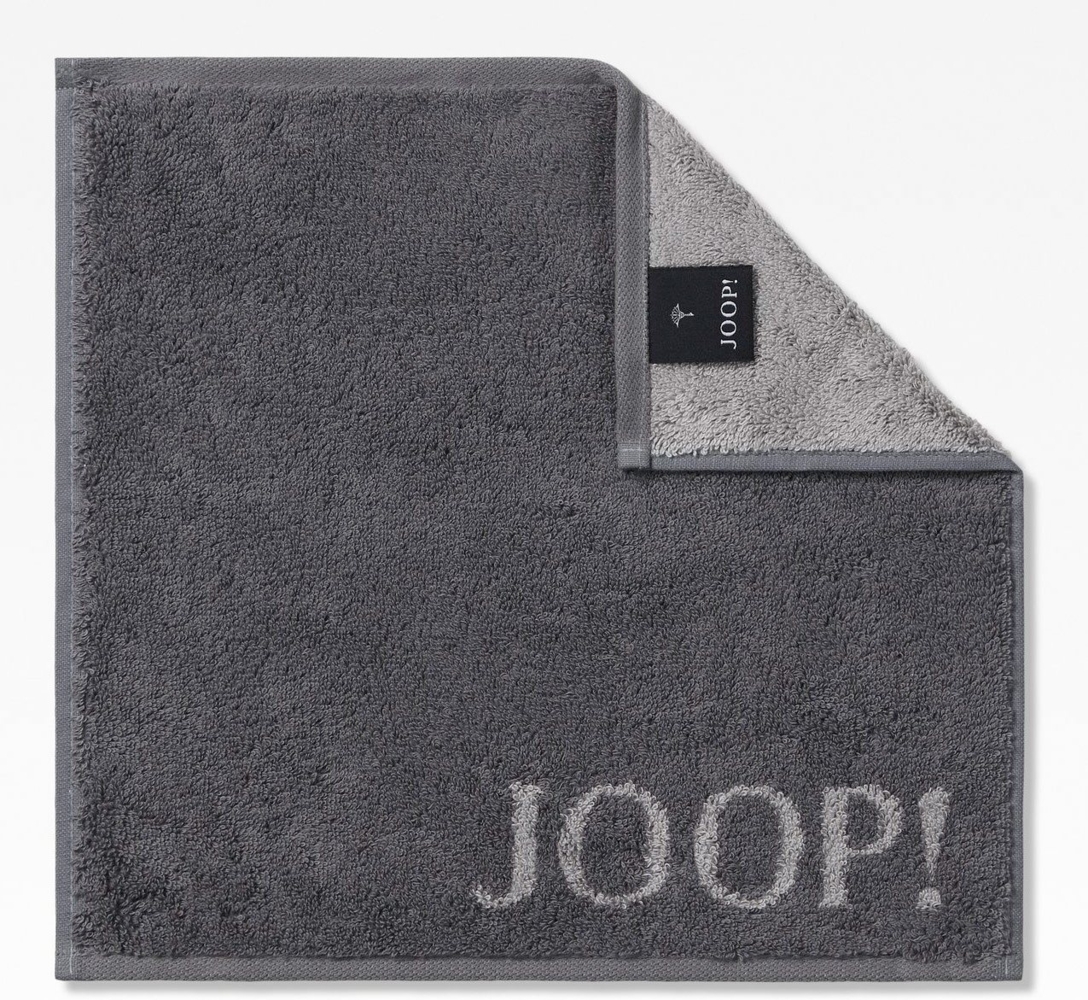 JOOP! Handtücher JOOP! Seiftuch Classic Doubleface 1600, 77 Anthrazit, Baumwolle (1-St) Bild 1