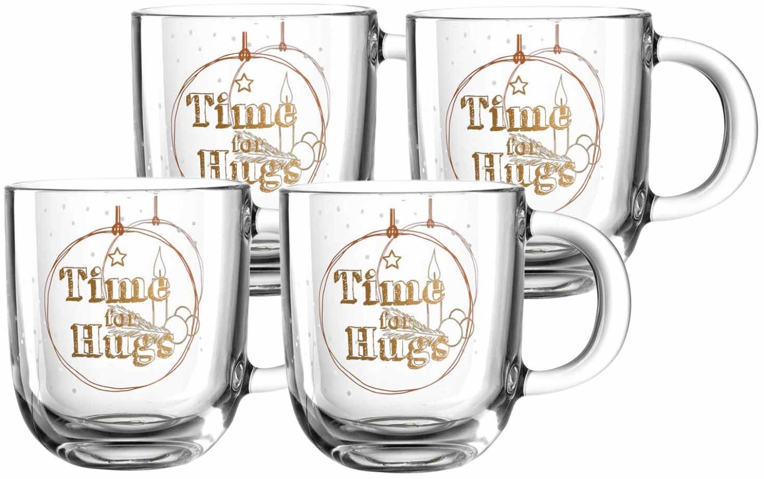 Leonardo STELLA Tasse 400 ml gold 4er Set 'Time for Hugs' - A Bild 1