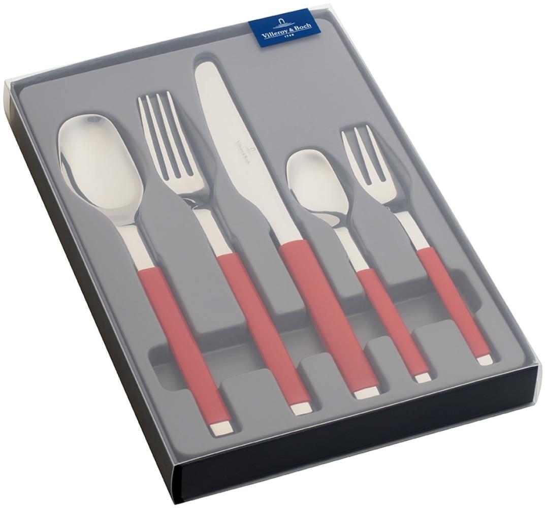 Tafelbesteck 30tlg. 27x7,5x6,5cm S+ Cranberry Villeroy und Boch Menü-Besteck-Set, Spülmaschinenfest Bild 1