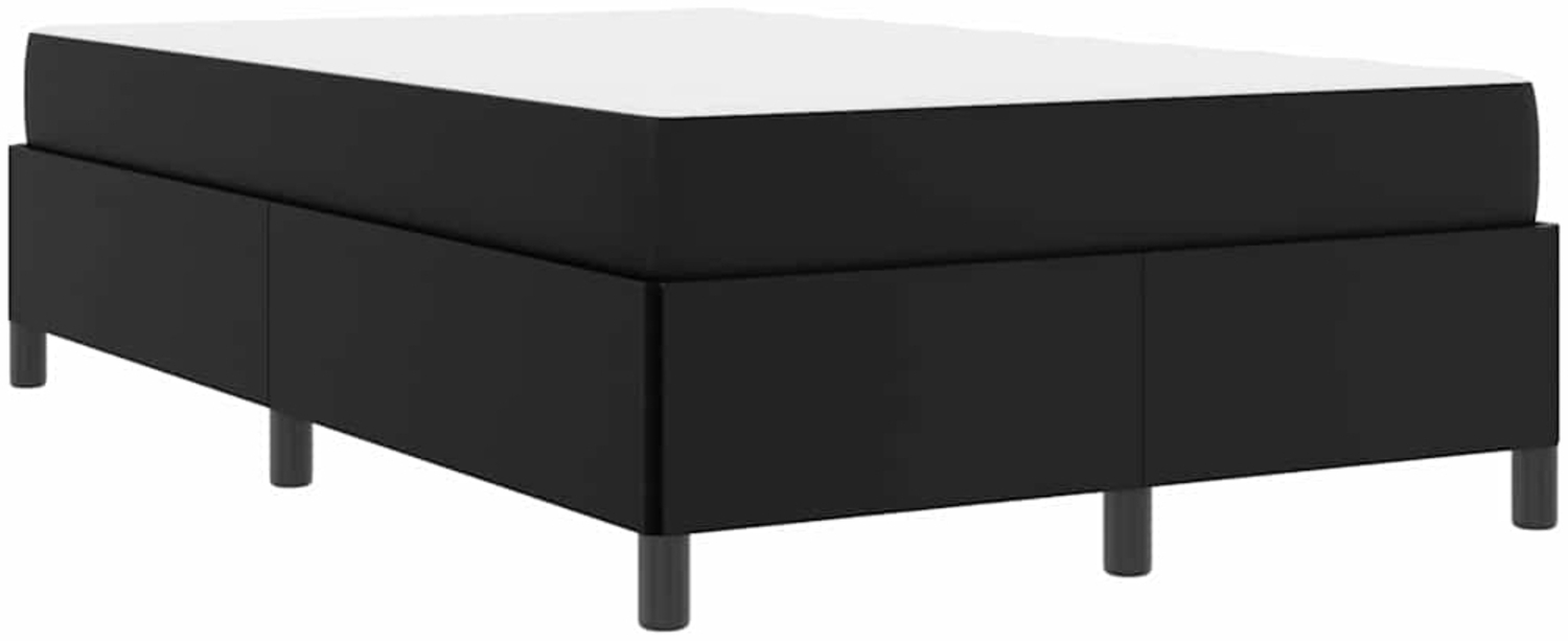 vidaXL Bettrahmen mit Matratze Schwarz 120 x 200 cm Stoff 3398994 Bild 1