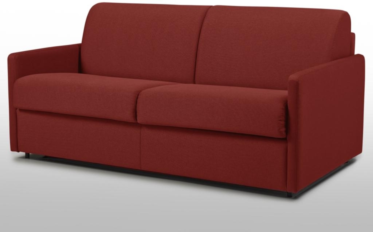 Schlafsofa 3-Sitzer CALIFE - Stoff - Rot - Liegefläche: 140 cm - Matratzenhöhe: 14 cm Bild 1