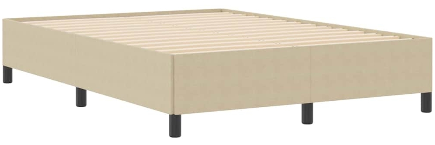 vidaXL Bettgestell Grau Grün 140 x 200 cm Cordstoff 42006976 Bild 1