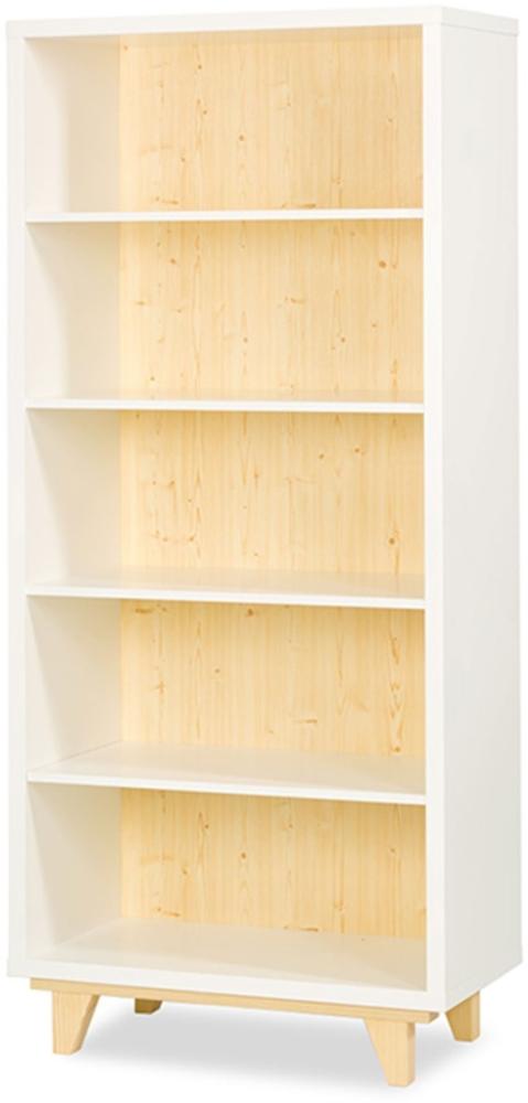 Standregal Lydia Bücherregal 80cm weiß kiefer Bild 1