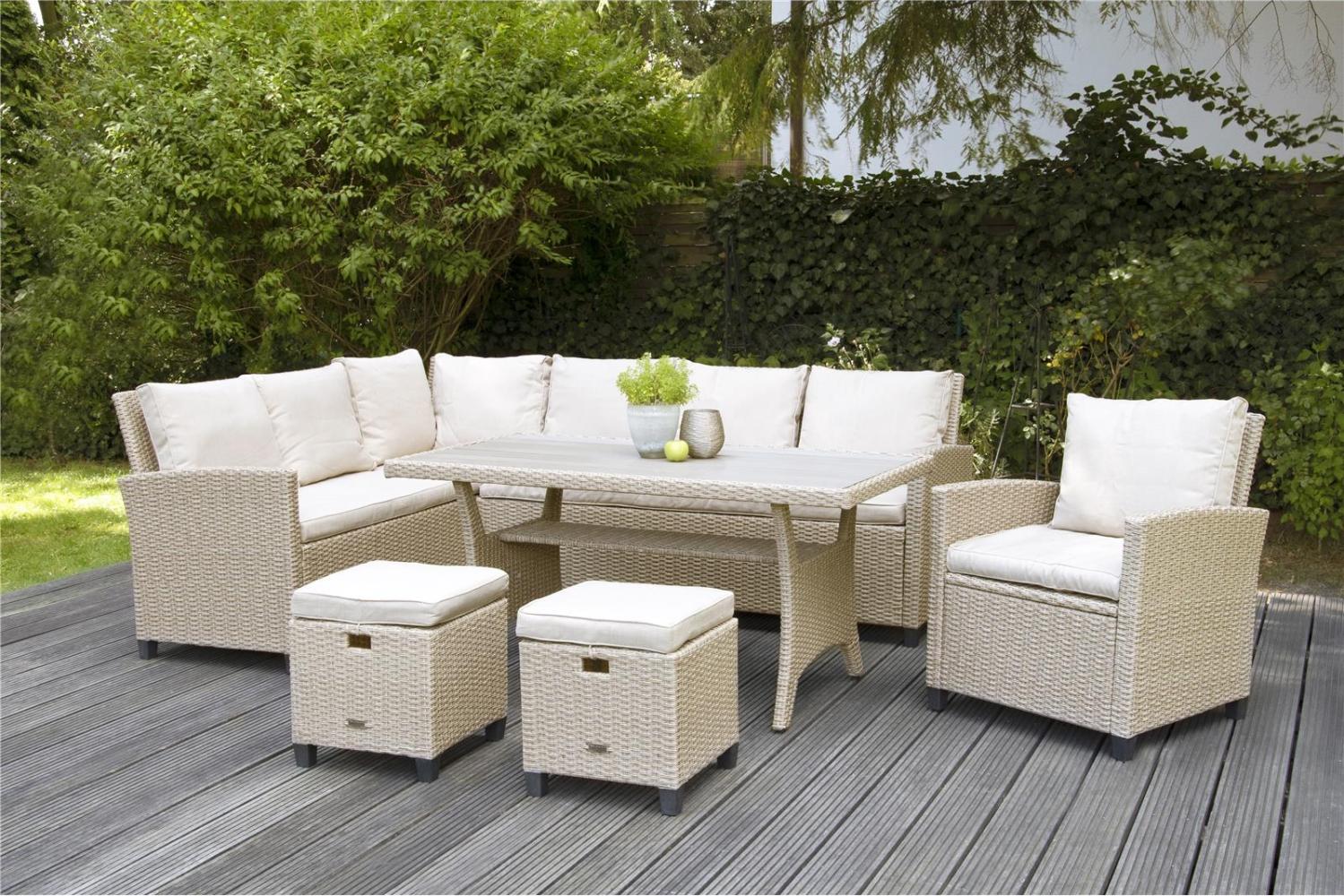 Rattan Gartenlounge Set Prato braun von bellavista - Home & Garden Bild 1