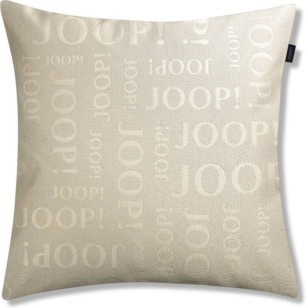 JOOP! Zierkissenhülle Label sand 40x40cm Bild 1