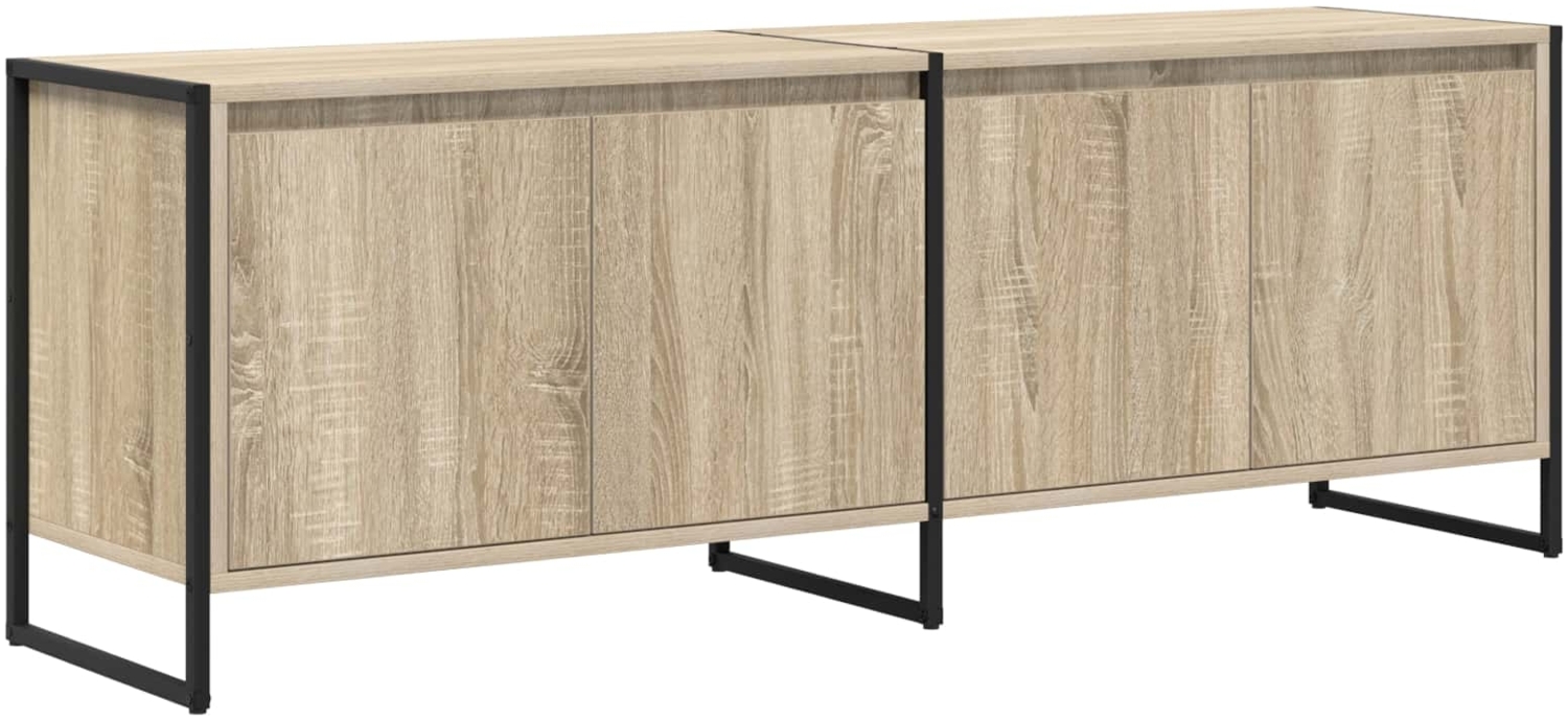 vidaXL TV-Schränk Sonoma 140 x 36 x 49,5 cm Holzwerkstoff 886511 Bild 1