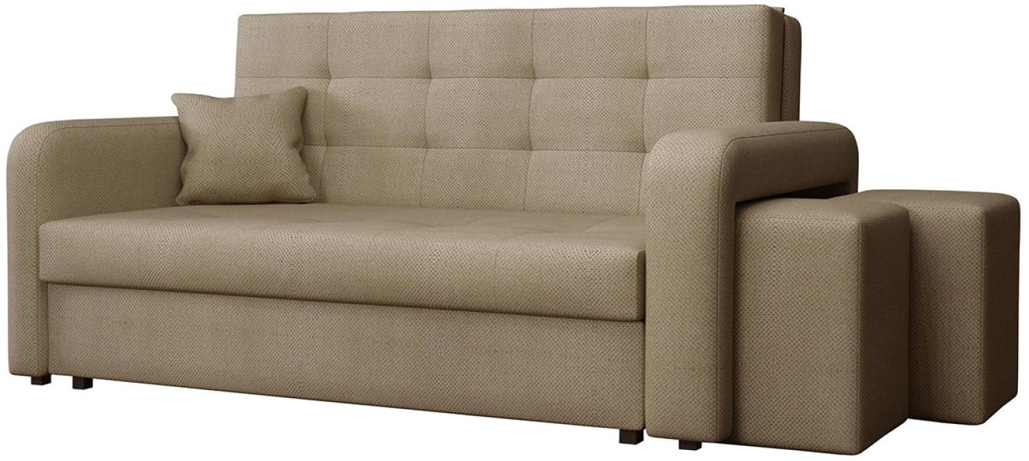 Schlafsofa Viva Home III, Nische für Hocker auf der rechten Seite, Farbe: Enjoy 2 Bild 1