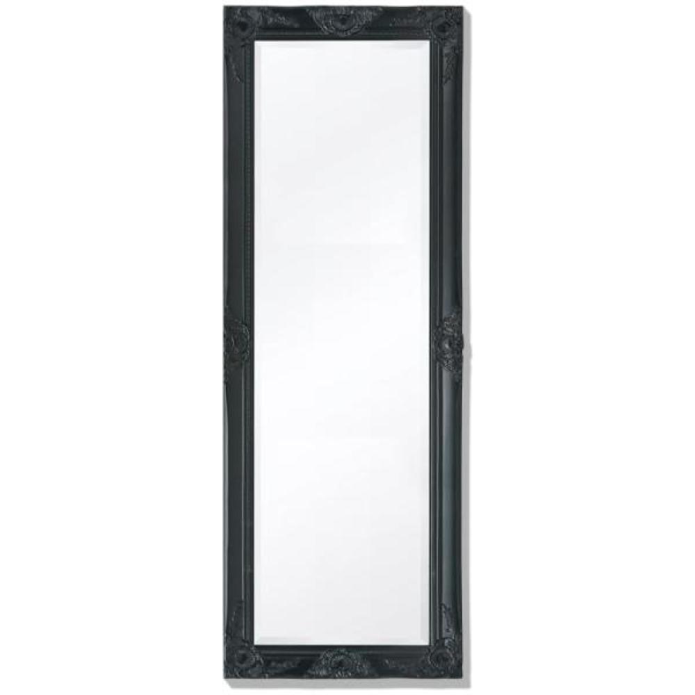 vidaXL Wandspiegel im Barock-Stil 140x50 cm Schwarz Bild 1