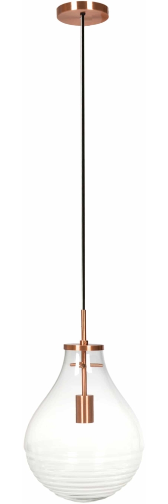 Hängelampe Tamo Large Transparent / Kupfer Bild 1