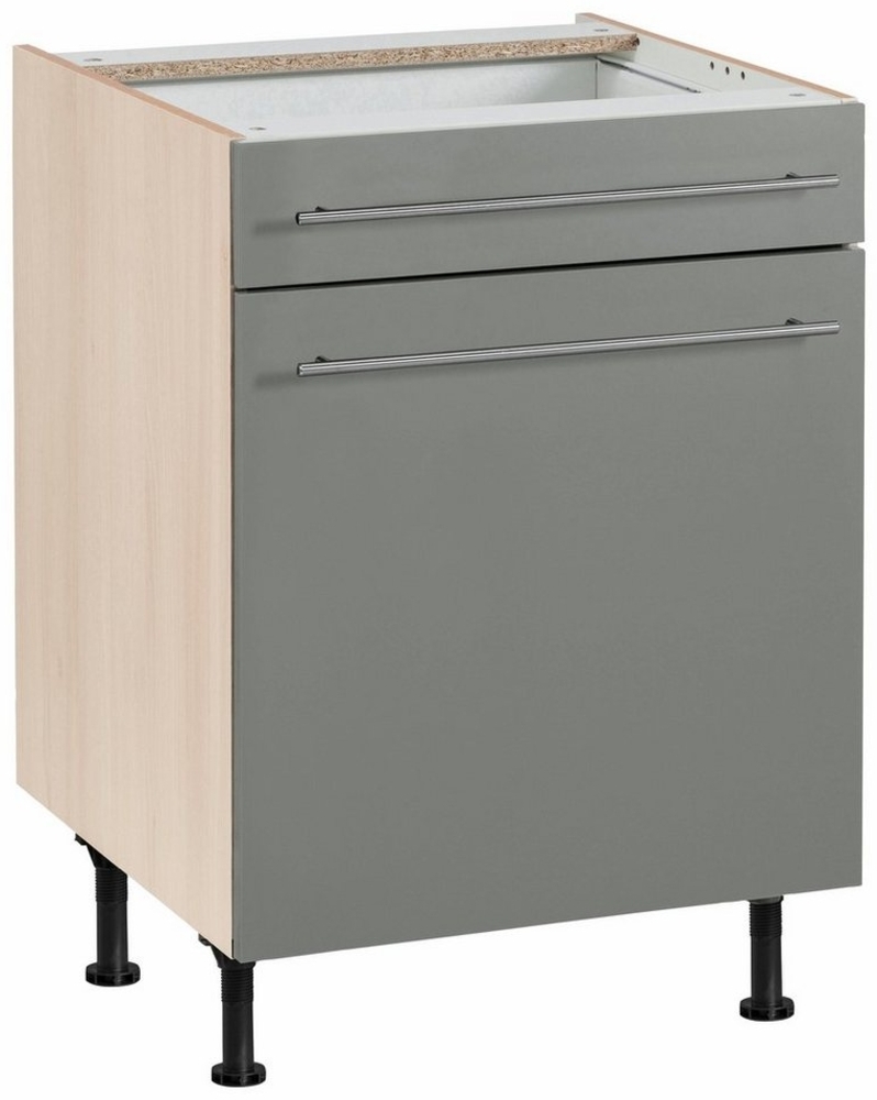 OPTIFIT Unterschrank Bern 60 cm breit, mit Tür und Schubkasten, mit höhenverstellbaren Füßen Bild 1