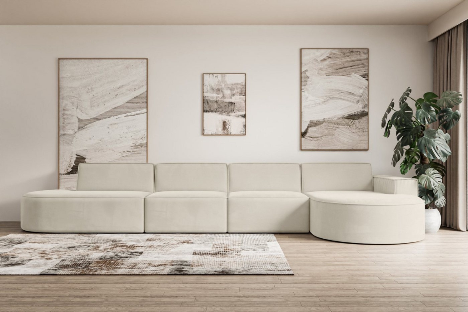 ALTDECOR Ecksofa MARI-L3, Sofa Praktische Bequeme Funktionsecke Couch L-Form Eckcouch, Corner Sofa U-Form Vielseitige Sofa Wohnlandschaft Wohnzimmer Bild 1