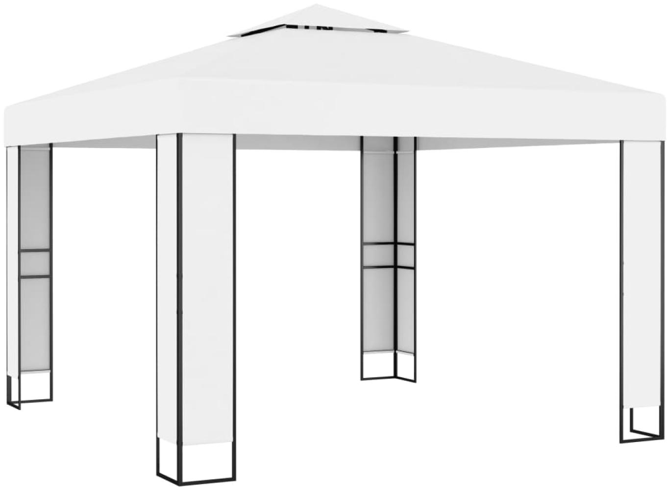 vidaXL Pavillon mit Doppeldach 3 x 3 m Weiß 47950 Bild 1