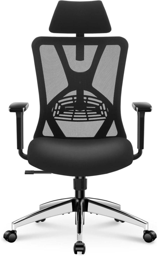 Ticova Ergonomischer Bürostuhl Hoher Rücken Verstellbare Armlehne Kopfstütze Bild 1