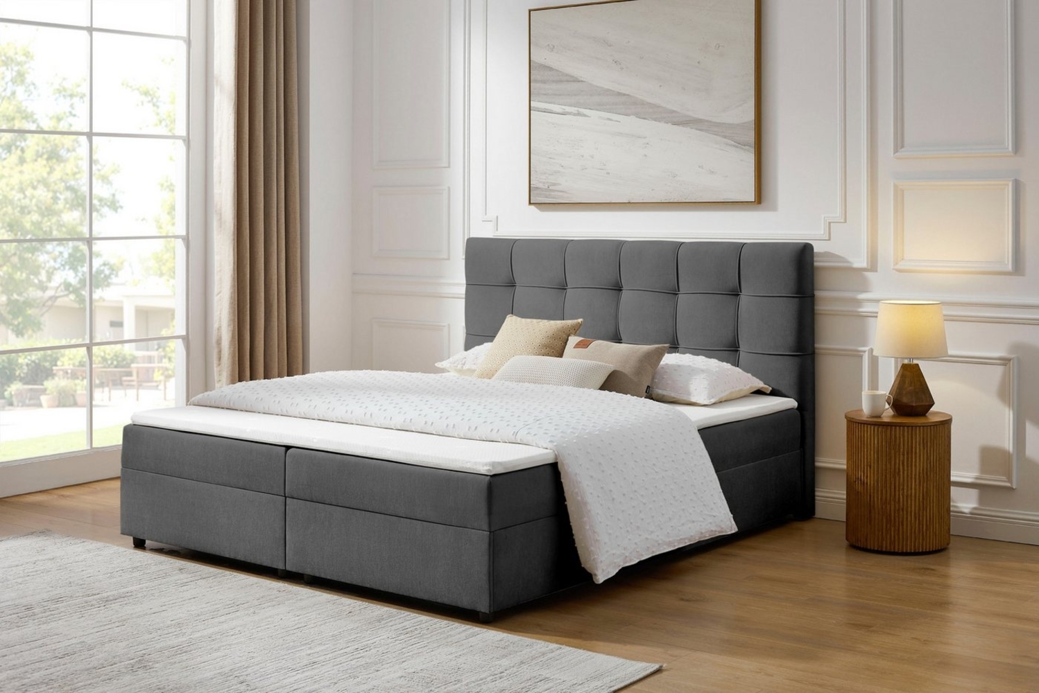 OTTO home Boxbett Tommes inkl. Bettkasten und Topper, Liegefläche 180x200cm, erhältlich in der Größe 180x200 cm Bild 1