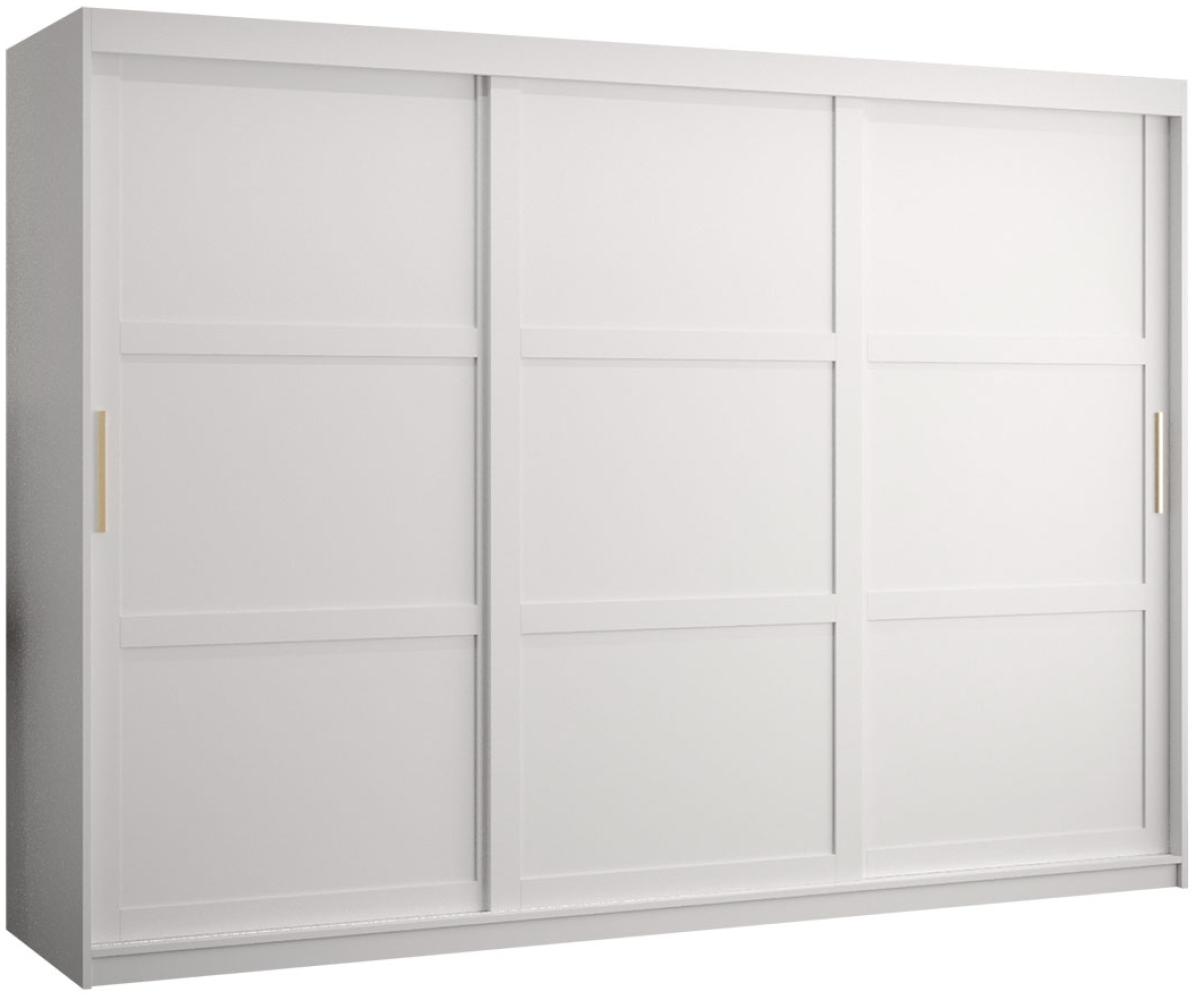 Kleiderschrank Kirtan Rotuni 1 250 (Farbe: Weiß, Größe: 250 cm) Bild 1