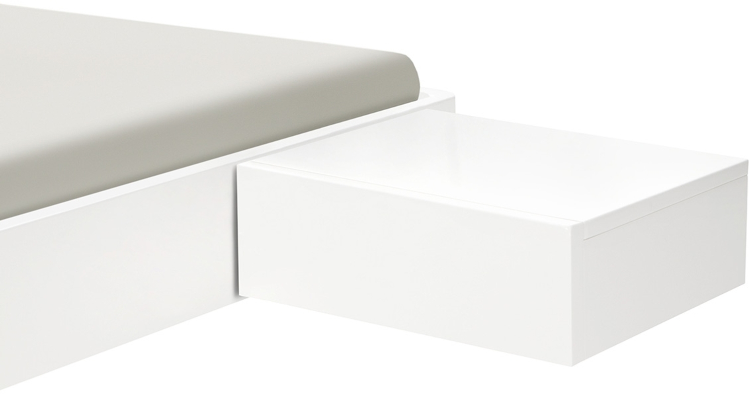 Xpress Hasena Nachttisch Caja Buche weiss deckend lackiert (10) Bild 1