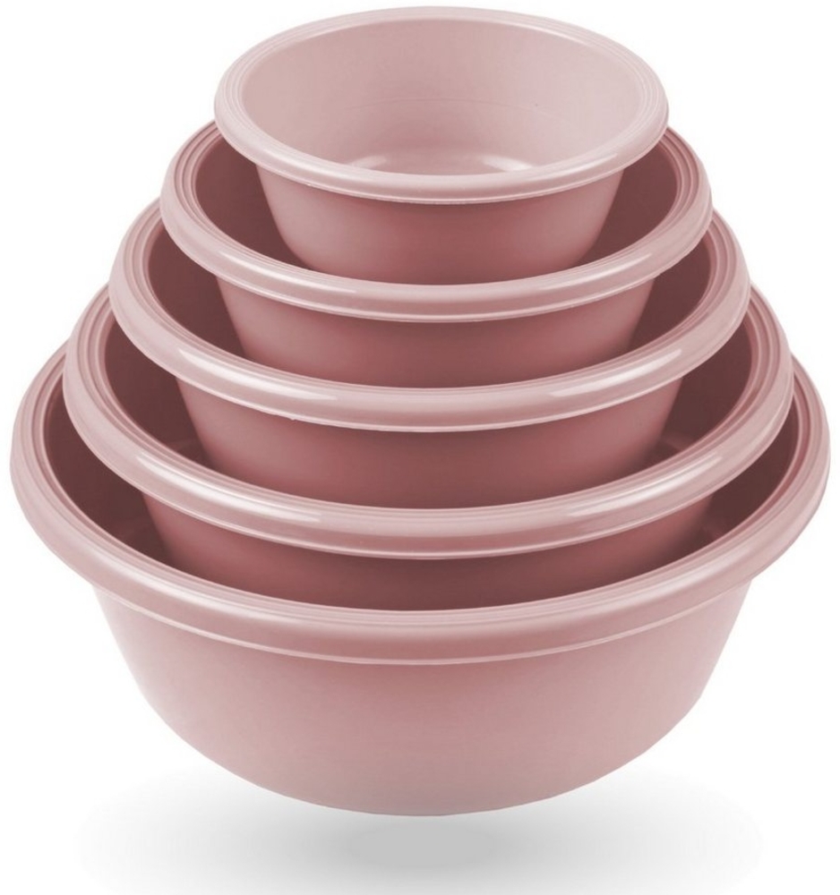 Pro Home Rührschüssel Servierschüssel (0,7L - 6L), Kunststoff, (10er Set, 10-tlg), Teigschüsseln Kunststoff Mixing Bowl Set Stapelbare Salatschüssel Bild 1