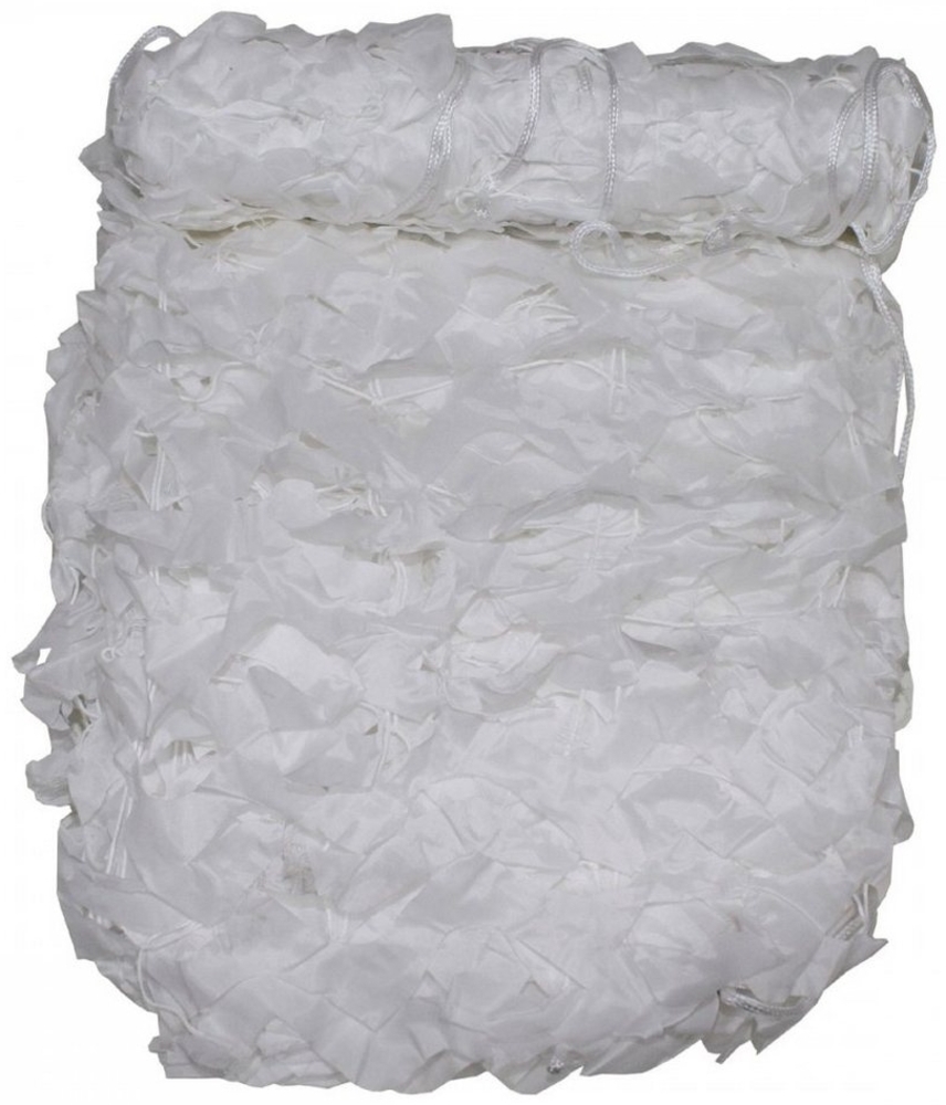 MFH Sonnensegel Tarnnetz, 3 x 2 m, Basic, weiß, mit PVC-Tragebeutel Bild 1