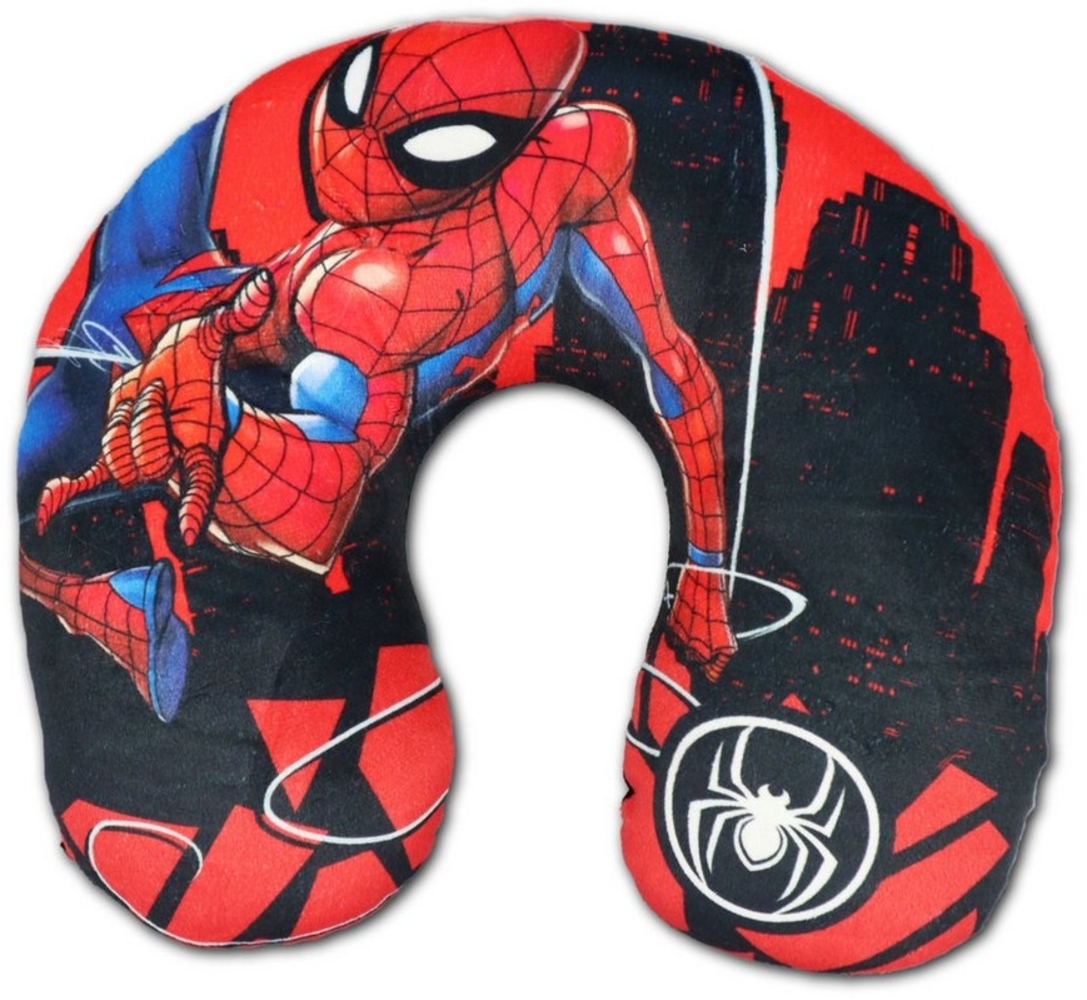 MARVEL Reisekissen Marvel Spiderman Nackenkissen Kinder Jugend für Auto Flugzeug Bild 1