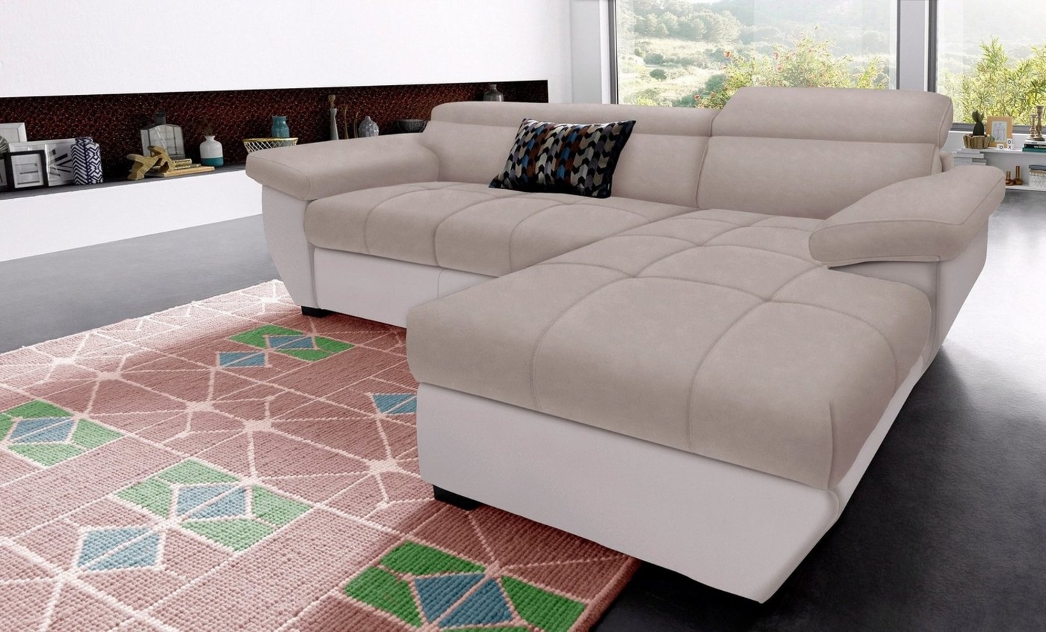 COTTA Ecksofa Speedway L-Form, mit Kopfteilverstellung, wahlweise mit Bettfunktion & Bettkasten Bild 1