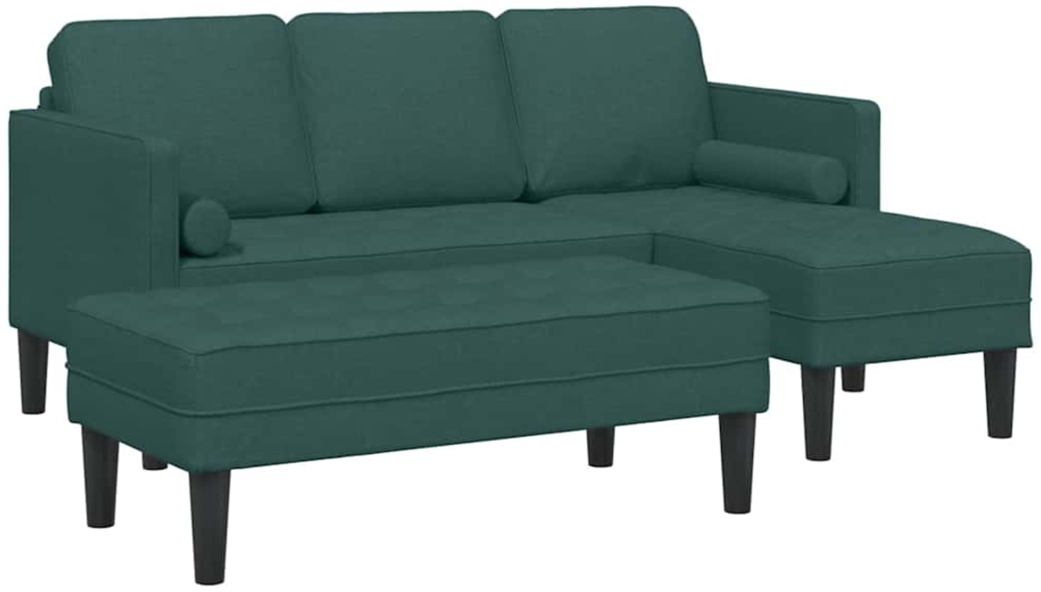 vidaXL Sofa Set 2 pcs Dunkelgrün 173 x 131 x 67 cm Stoff 3329256 Bild 1