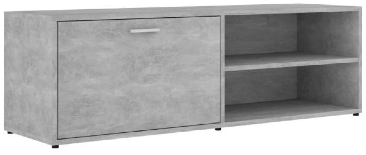 vidaXL TV-Schrank Betongrau 120x34x37 cm Holzwerkstoff 801156 Bild 1