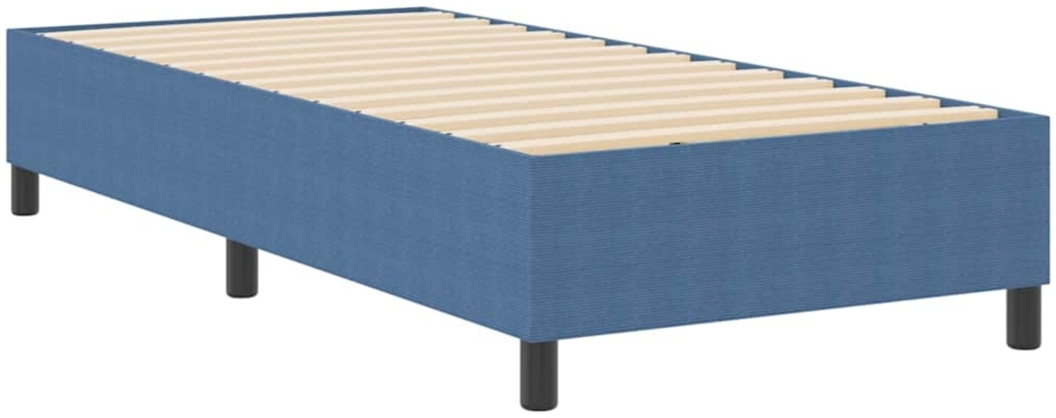 vidaXL Boxspringbett Blau 90 x 200 cm Cordstoff 3337390 Bild 1