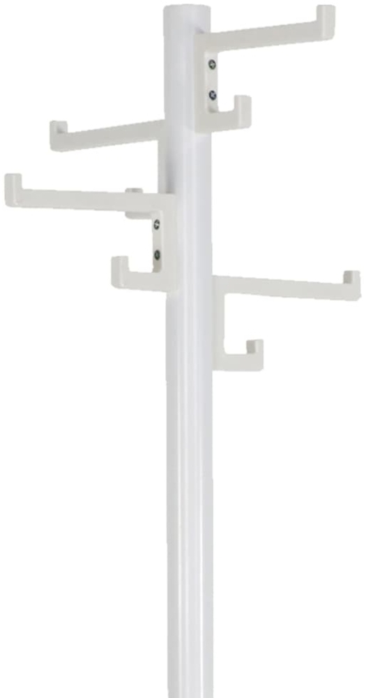 V-Part Garderobenständer mit 8 Haken Porcelain Weiß 178 cm 445326 Bild 1