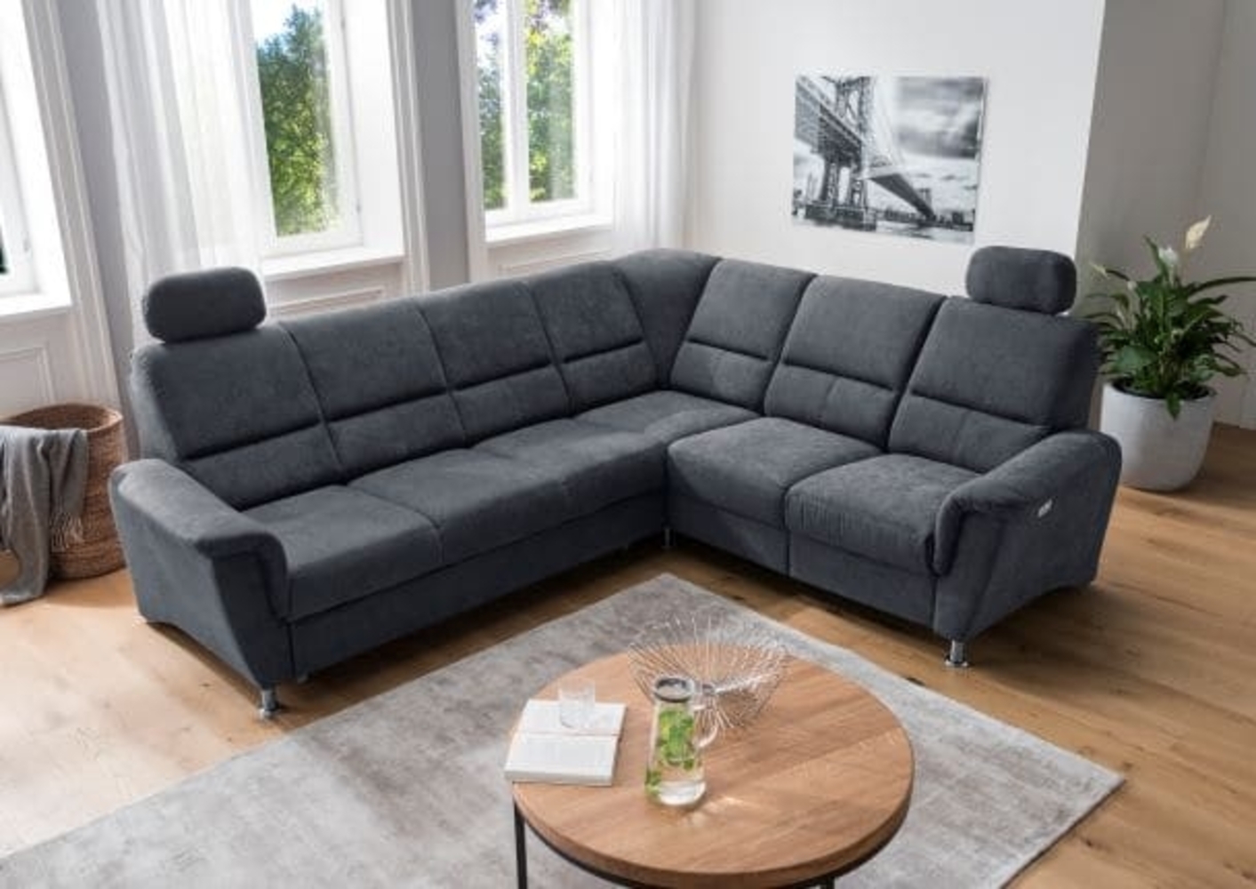 Ecksofa Parole von Benformato: Multifunktionaler Luxus mit Schlaffunktion und Relaxfunktion für Ihr Zuhause Bild 1