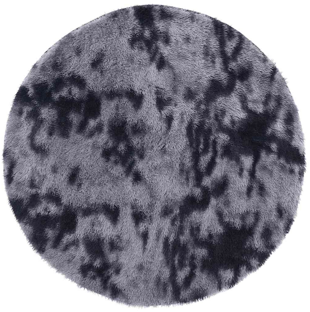 vidaXL Teppich Shaggy Hochflor NAVARRA Dunkelgrau 200x200 cm Polyester 4102920 Bild 1