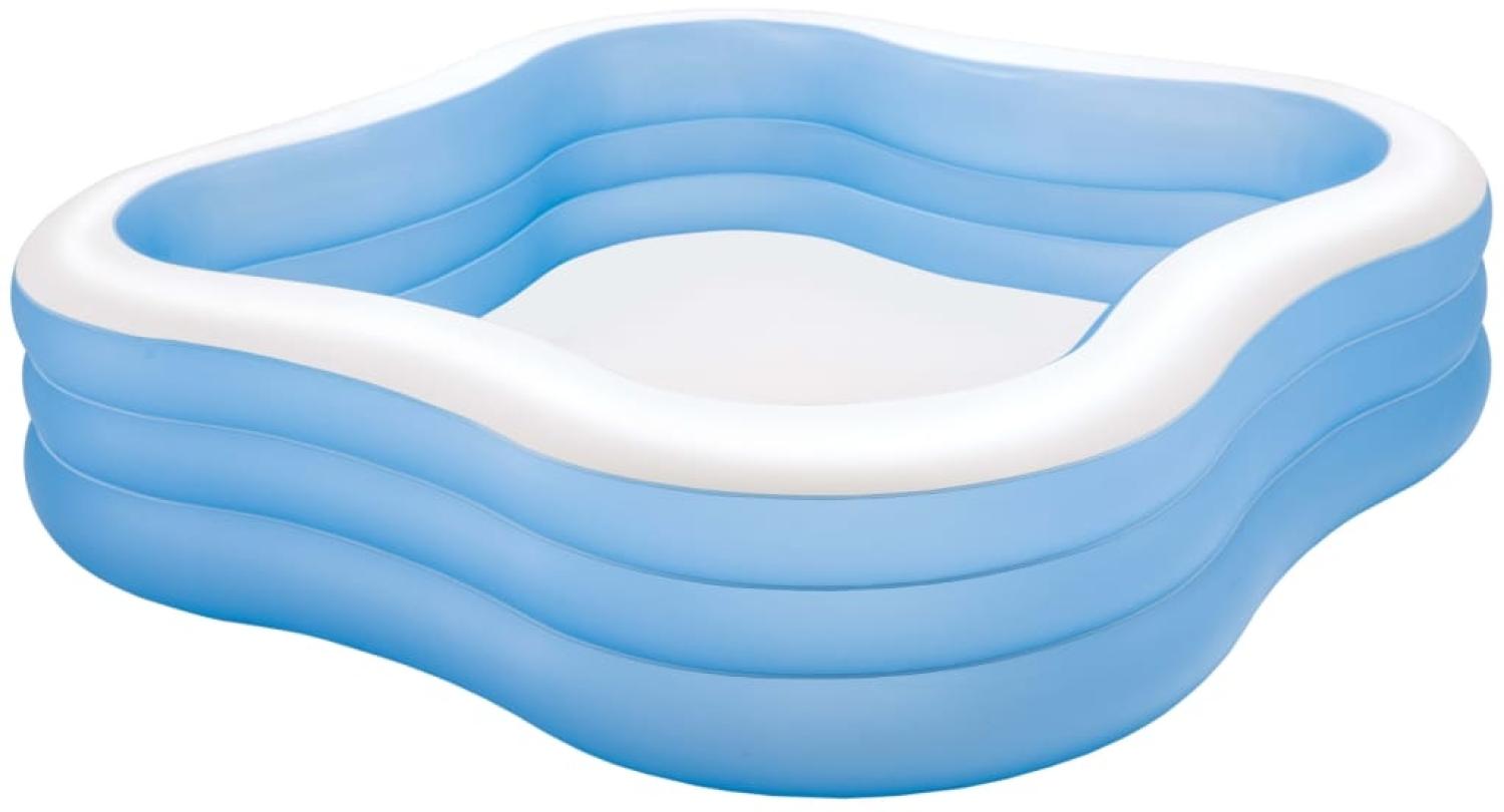 Intex 'Beach Wave 229 x 229 x 56 cm' Pool, blau/weiß Bild 1