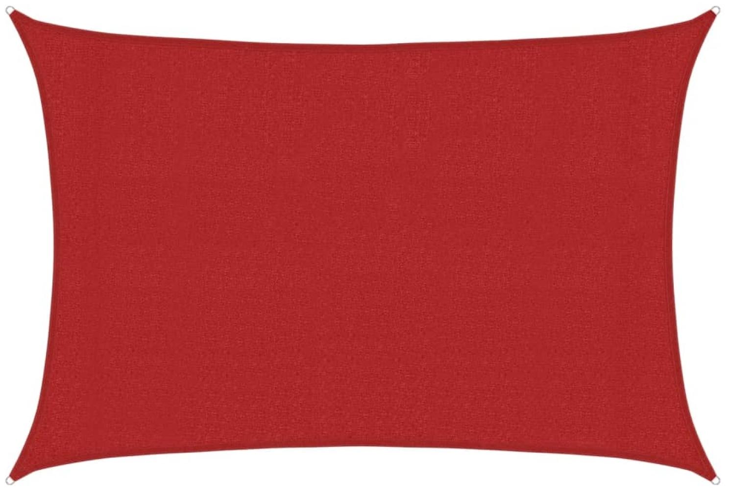 vidaXL Sonnensegel 160 g/m² Rot 3x4,5 m HDPE 311623 Bild 1