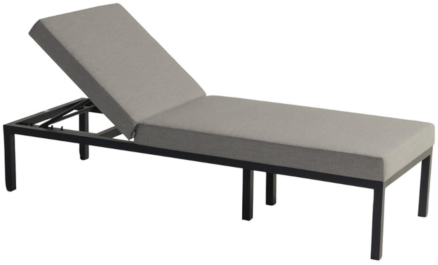 Gartenliege Eva Lounger High (black / mid grey) Bild 1